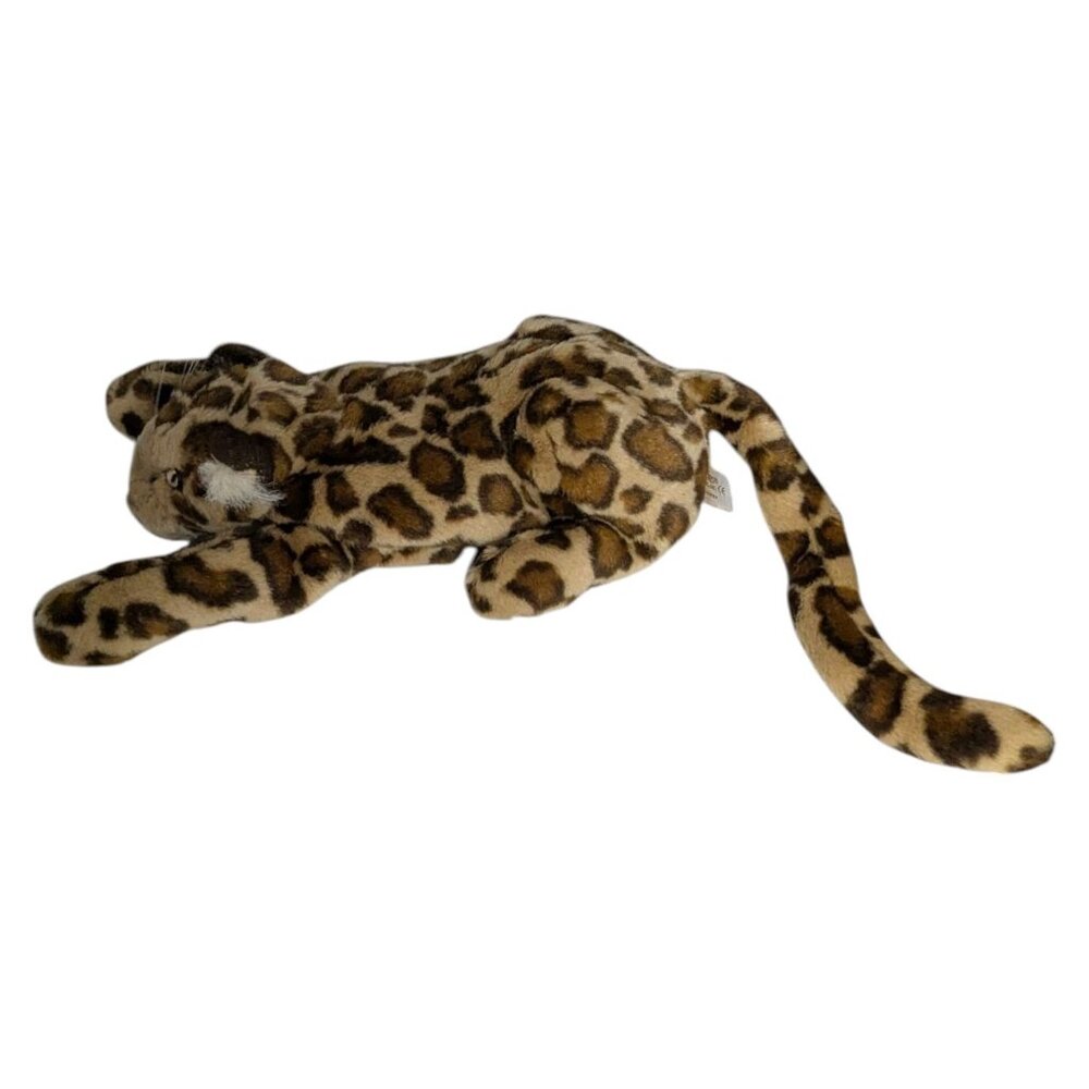 Folkmanis Brown Realistic Leopard Plush Stuffed Animal Soft Toy Hand Puppet 14" - Picture 6 of 12